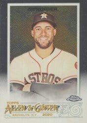 2020 Topps Allen & Ginter Chrome Base Set George Springer #12 card