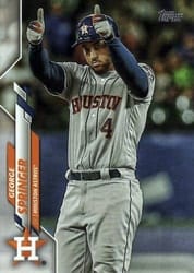 2020 Topps Base Set George Springer #330 card