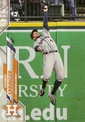 2020 Topps Base Set George Springer #330b card