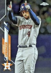2020 Topps Chrome Base Set George Springer #194 card