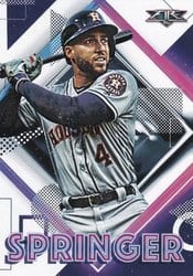 2020 Topps Fire Base Set George Springer #126 card