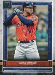 2020 Topps Museum Collection Base Set George Springer #73 card