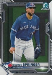 2021 Bowman Chrome Base Set George Springer #60 card