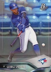 2021 Bowman Platinum Base Set George Springer #79 card
