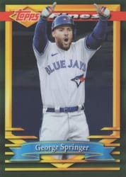 2021 Finest Flashbacks Base Set George Springer #131 card