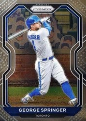 2021 Panini Prizm Base Set George Springer #185 card