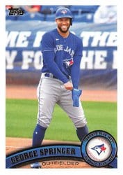 2021 Topps Archives Base Set George Springer #263 card
