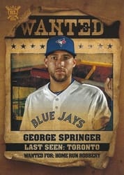 2021 Topps Big League Wanted George Springer #WT-13 card