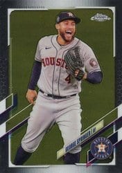 2021 Topps Chrome Base Set George Springer #53 card