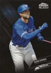 2021 Topps Chrome Black Base Set George Springer #87 card