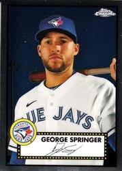 2021 Topps Chrome Platinum Anniversary Base Set George Springer #174 card