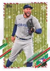 2021 Topps Holiday Base Set George Springer #HW93 card