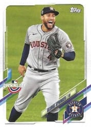 2021 Topps Opening Day Base Set George Springer #196 card