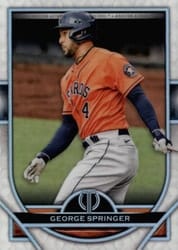 2021 Topps Tribute Base Set George Springer #89 card