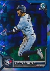2022 Bowman Chrome Sapphire Edition Base Set George Springer #74 card