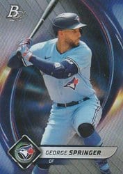 2022 Bowman Platinum Base Set George Springer #92 card