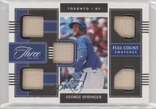 2022 Panini Three and Two Full Count Swatches George Springer #FCS-GS card