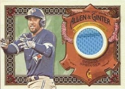 2022 Topps Allen & Ginter Relics (Pattern A) George Springer #AGRA-GSP card