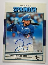 2022 Topps Brooklyn Collection Autographs George Springer #AC-GS card