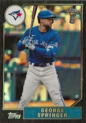 2022 Topps Chrome Ben Baller Edition 1987 Topps Baseball George Springer #87BC-8 card