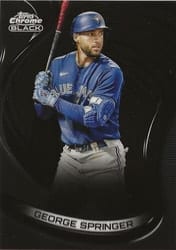 2022 Topps Chrome Black Base Set George Springer #94 card