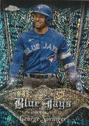 2022 Topps Chrome Pinstriped George Springer #P-10 card