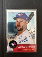 2022 Topps Chrome Platinum Anniversary Autographs George Springer #CPA-GS card