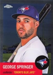 2022 Topps Chrome Platinum Anniversary Base Set George Springer #36 card