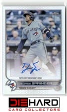 2022 Topps Chrome Update Autograph George Springer #AC-GSP card