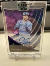 2022 Topps Clearly Authentic Topps Tek Autographs George Springer #TEK-GS card
