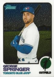 2022 Topps Heritage Chrome George Springer #631 card