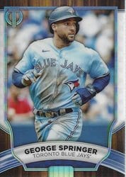 2022 Topps Tribute Base Set George Springer #33 card