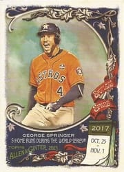 2023 Topps Allen & Ginter Spotless Spans George Springer #SS-30 card
