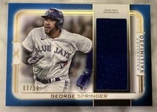2023 Topps Definitive Collection Jumbo Relic Collection George Springer #DJR-CBO card