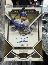 2023 Topps Tier One Talent Autographs George Springer #T1TA-GSP card