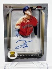 2025 Finest Rookie Cup Anniversary Autographs George Springer #RCAA-GSP card