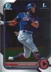 2022 Bowman Chrome Prospects George Valera #BCP-22 card