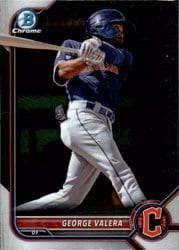 2022 Bowman Chrome Prospects George Valera #BCP-233 card