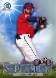2023 Bowman Sights on September George Valera #SOS-9 card