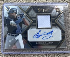 2023 Panini Select Rookie Jersey Autographs George Valera #PJA-GV card
