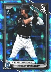 2024 Bowman Sapphire Edition Base Set George Wolkow #BCP-144 card