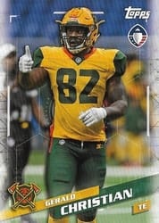 2019 Topps AAF Base Set Gerald Christian #36 card