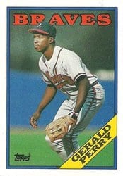 1988 Topps Base Set Gerald Perry #39 card