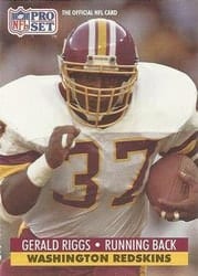 1991 Pro Set Base Set Gerald Riggs #683 card
