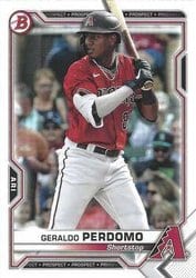 2021 Bowman Prospects Geraldo Perdomo #BP-109 card