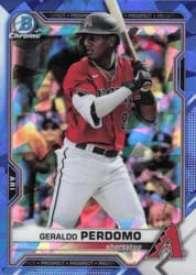 2021 Bowman Sapphire Edition Base Set Geraldo Perdomo #BCP-109 card