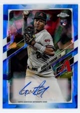 2021 Topps Chrome Update Sapphire Edition Rookie Autographs Geraldo Perdomo #RA-GP card