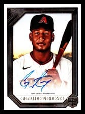 2021 Topps Gallery Rookie Autographs Geraldo Perdomo #RA-GP card