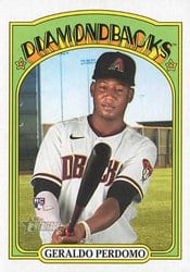 2021 Topps Heritage Base Set Geraldo Perdomo #682 card