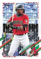 2021 Topps Holiday Base Set Geraldo Perdomo #HW87 card